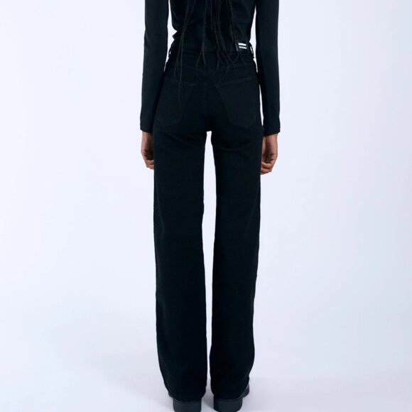 Dr Denim Moxy straight jeans in black - Picture 3 of 3